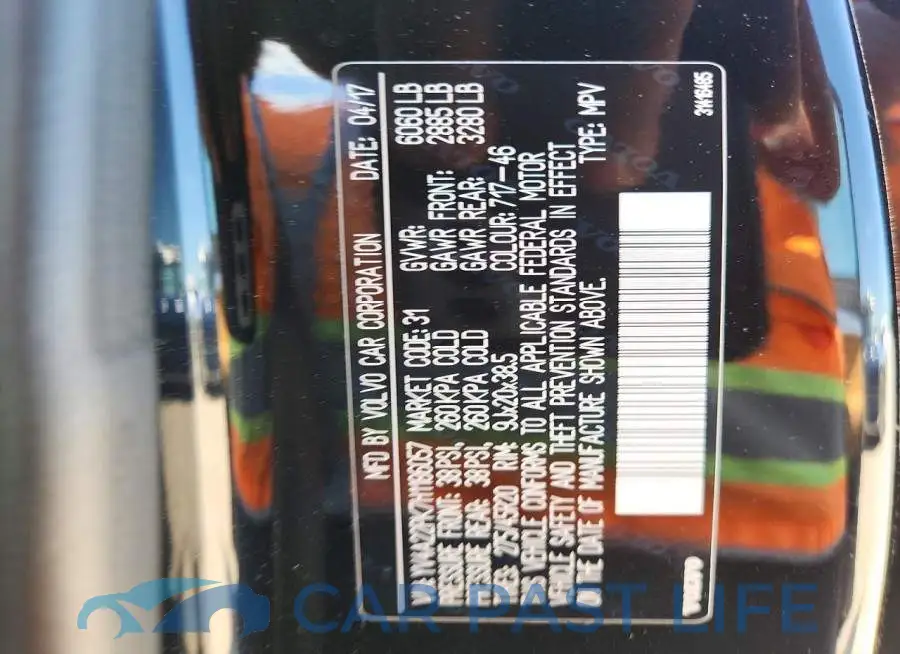 YV4A22PK7H1186057# 12