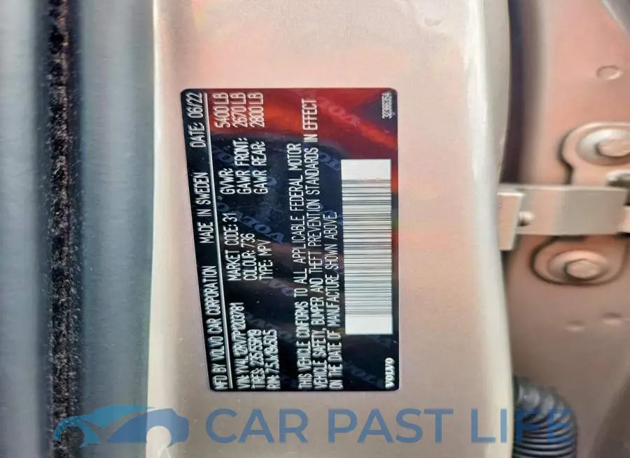 YV4L12RV7P1203781# 13