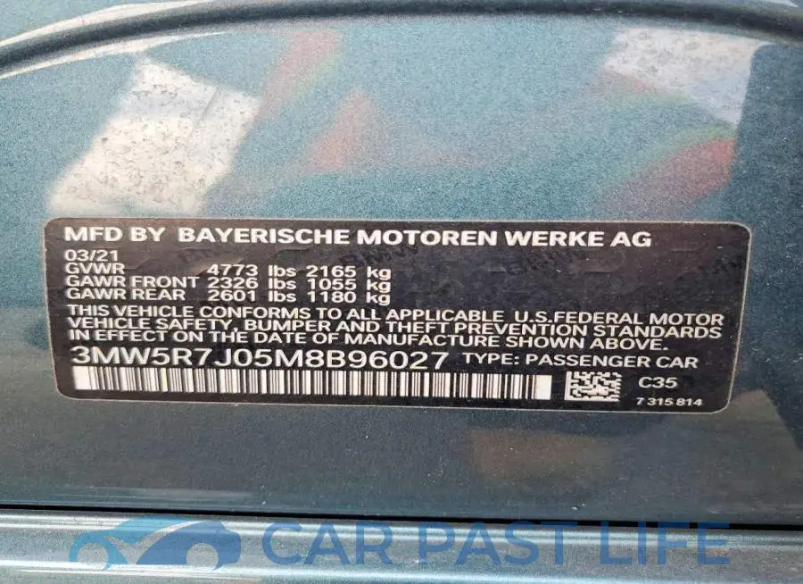 3MW5R7J05M8B96027# 12