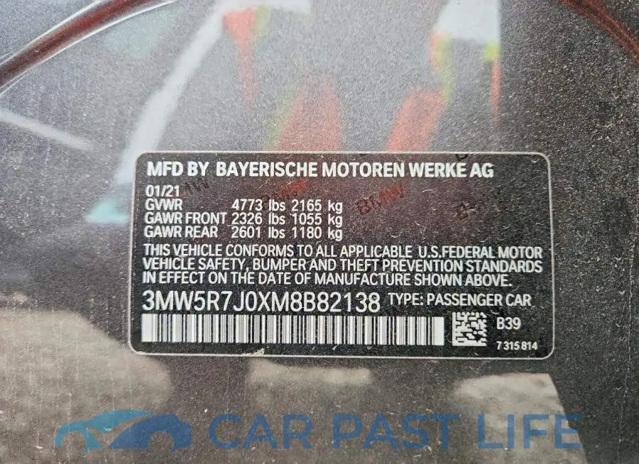 3MW5R7J0XM8B82138# 12