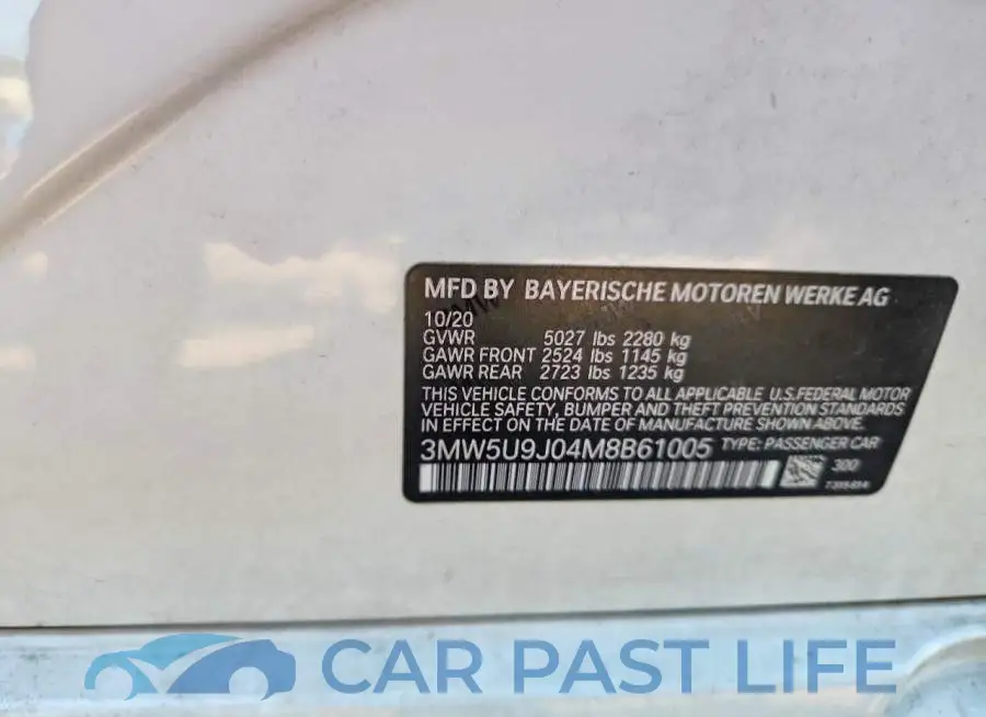 3MW5U9J04M8B61005# 13