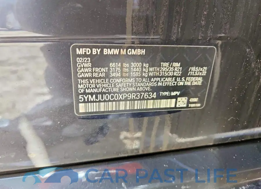 5YMJU0C0XP9R37634# 13
