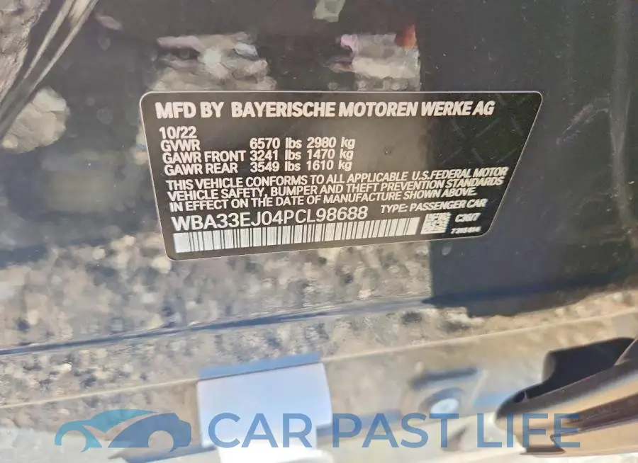 WBA33EJ04PCL98688# 12