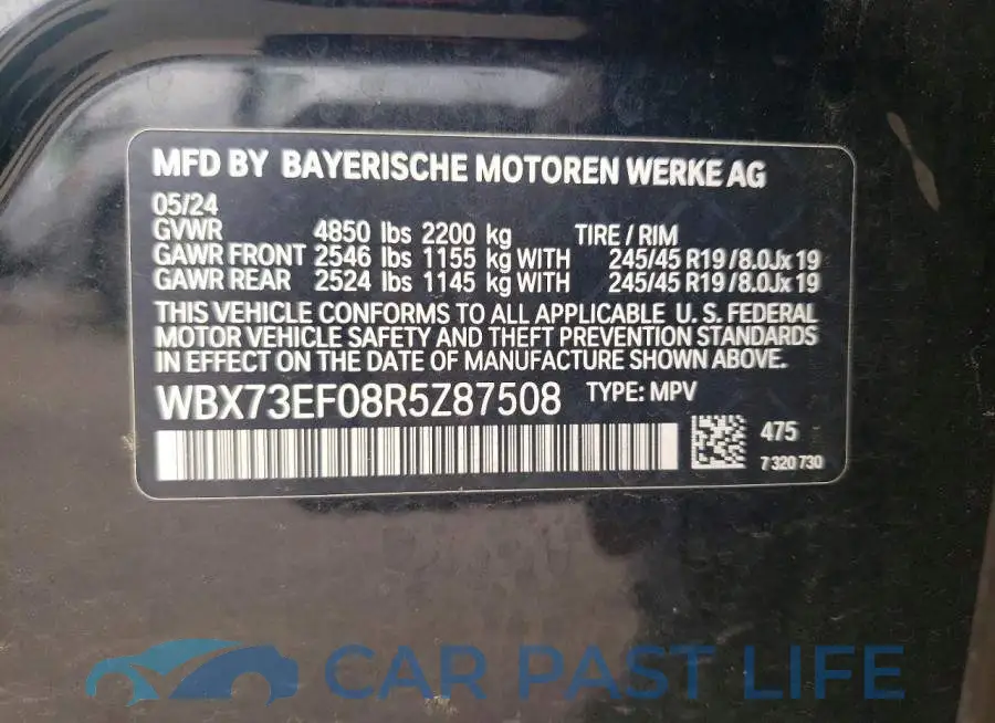 WBX73EF08R5Z87508# 13