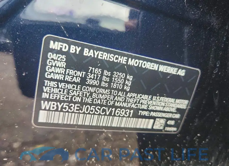 WBY53EJ05SCV16931# 13