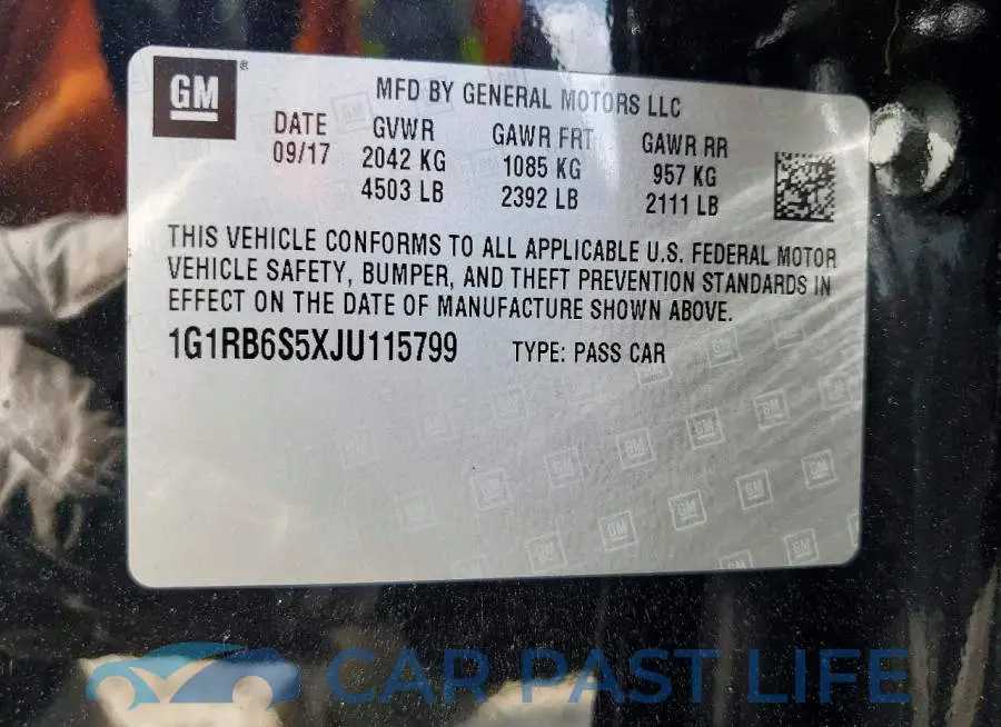 1G1RB6S5XJU115799# 13