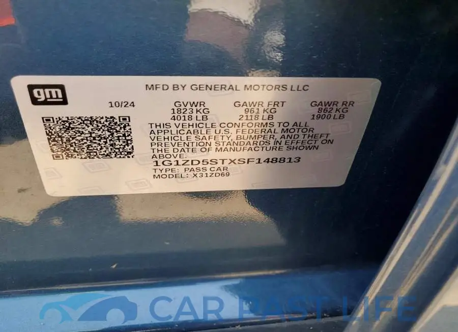 1G1ZD5STXSF148813# 12
