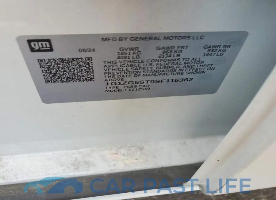1G1ZG5ST9SF116362# 12
