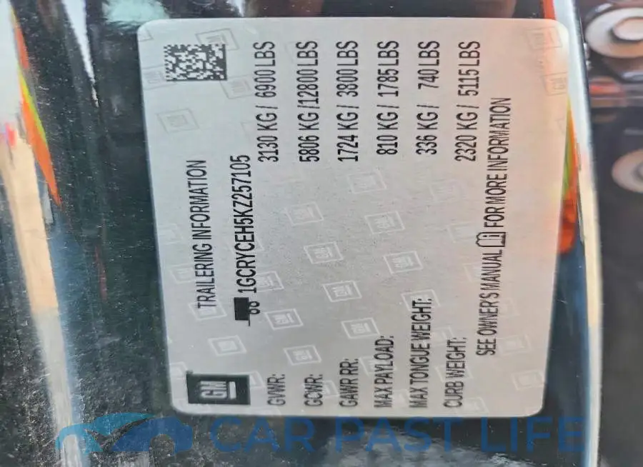 1GCRYCEH5KZ257105# 13