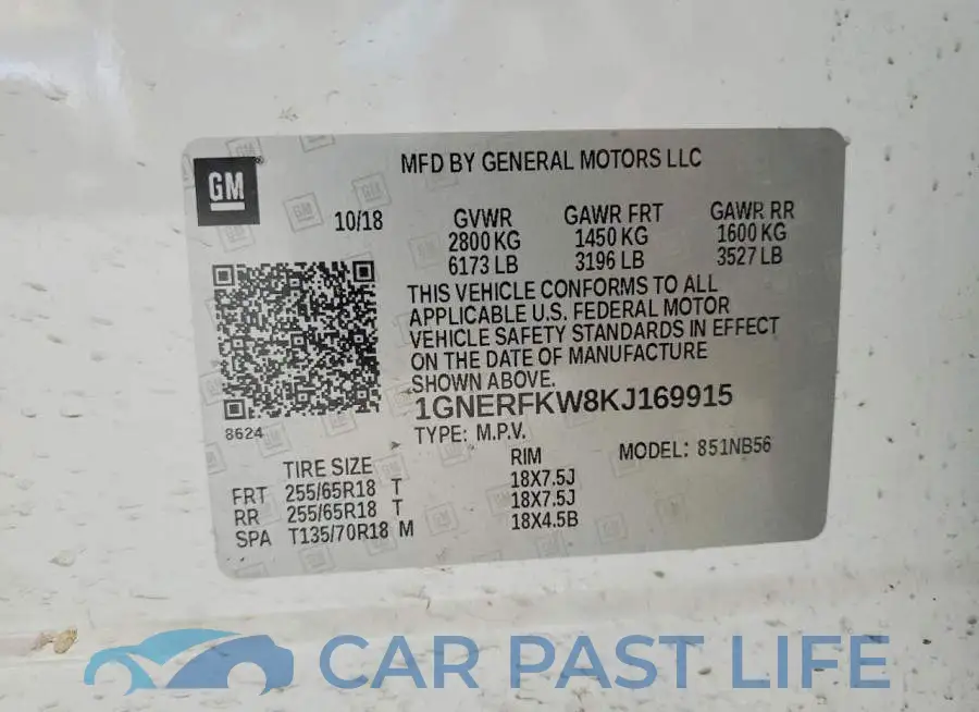 1GNERFKW8KJ169915# 13