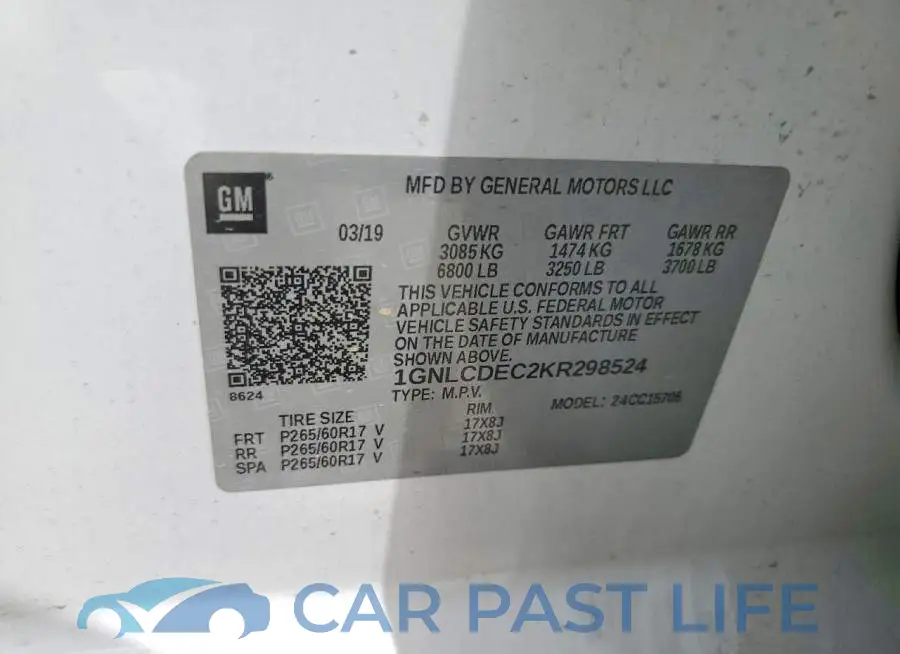 1GNLCDEC2KR298524# 13