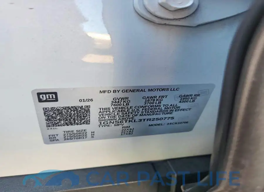 1GNS6TKL3TR250775# 13