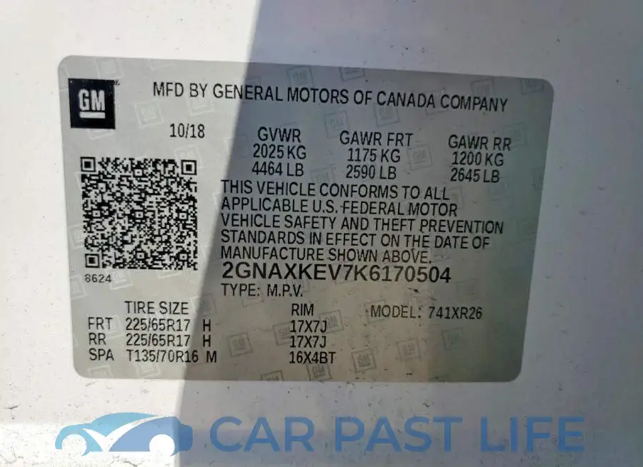 2GNAXKEV7K6170504# 14