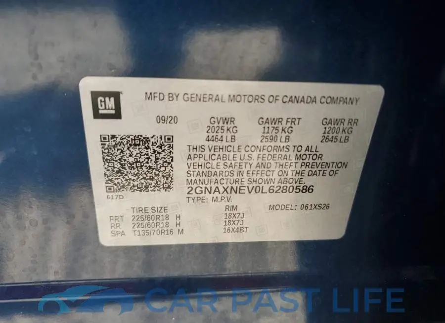 2GNAXNEV0L6280586# 13