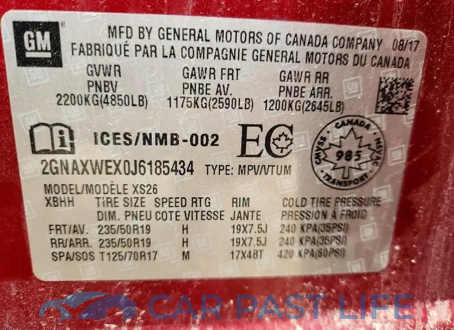 2GNAXWEX0J6185434# 14