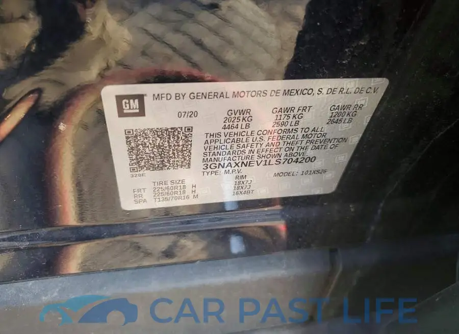 3GNAXNEV1LS704200# 12