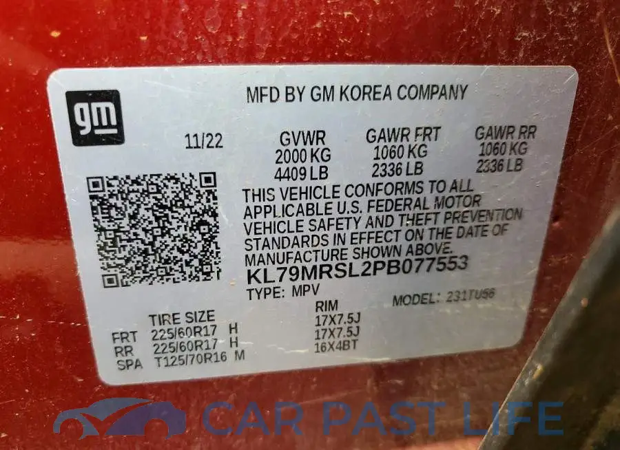KL79MRSL2PB077553# 13