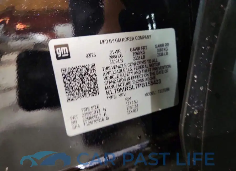 KL79MRSL7PB155423# 13