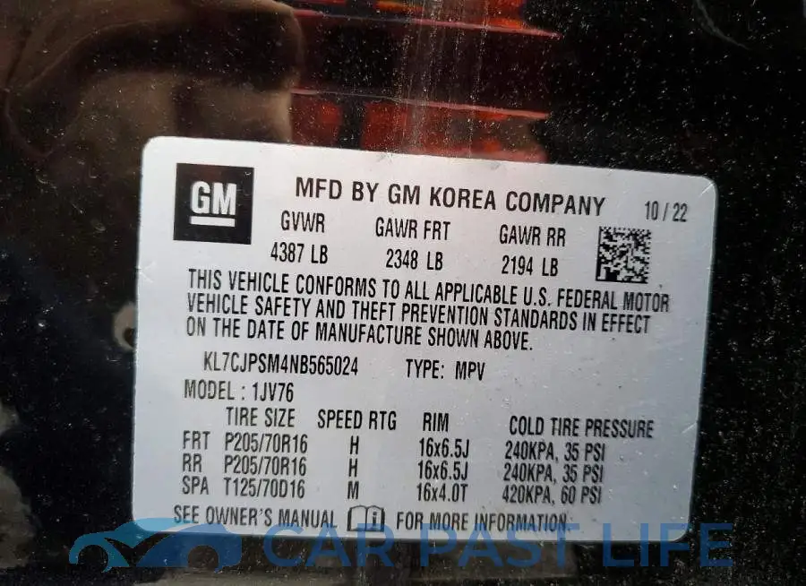 KL7CJPSM4NB565024# 13