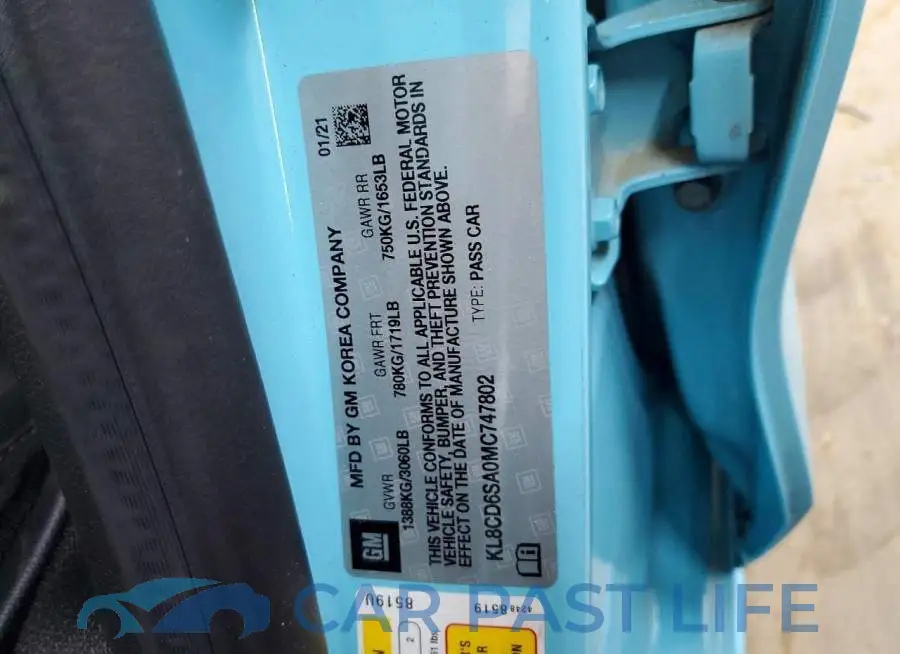 KL8CD6SA0MC747802# 12