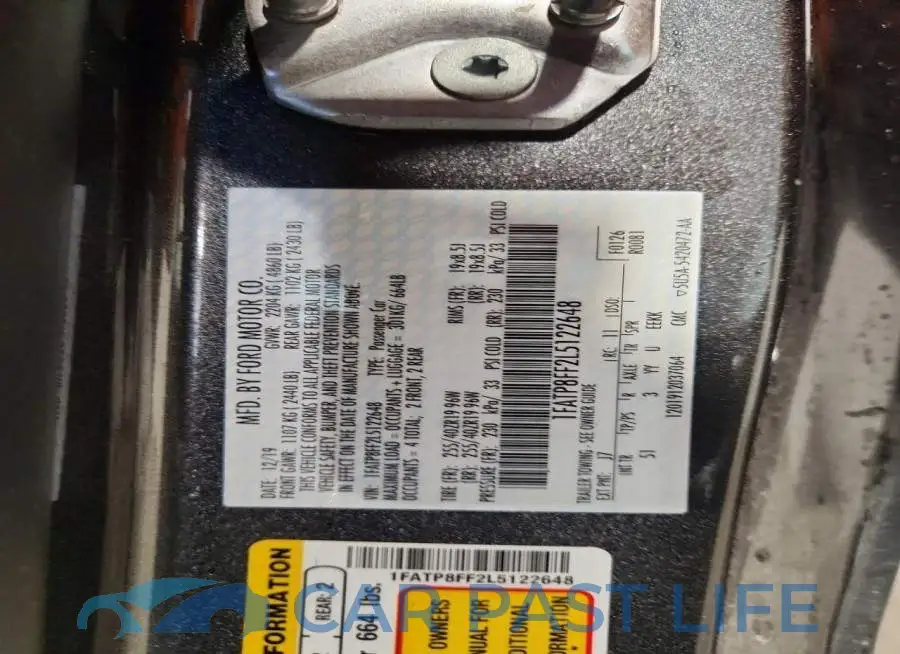 1FATP8FF2L5122648# 13