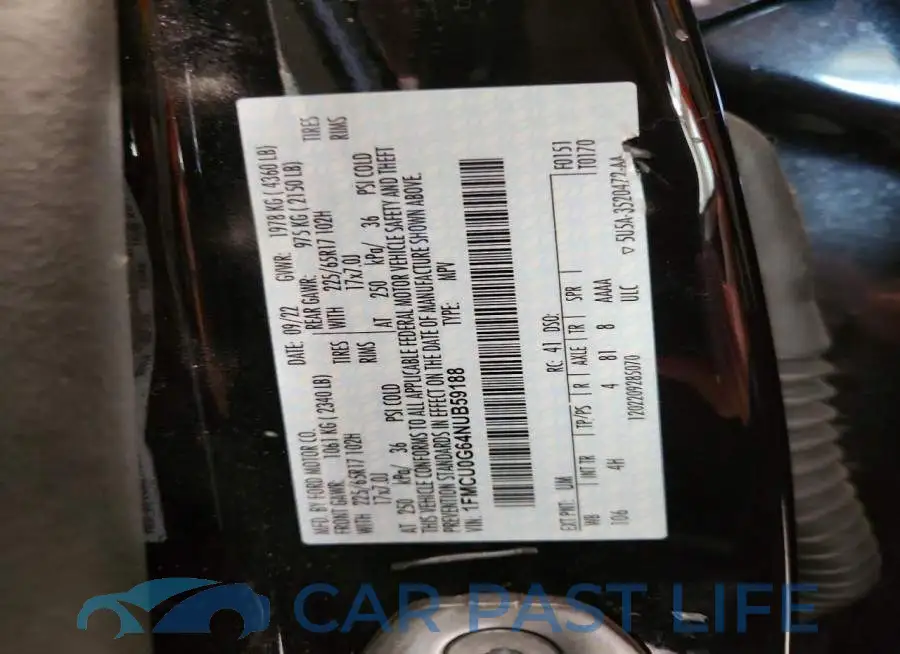 1FMCU0G64NUB59188# 13