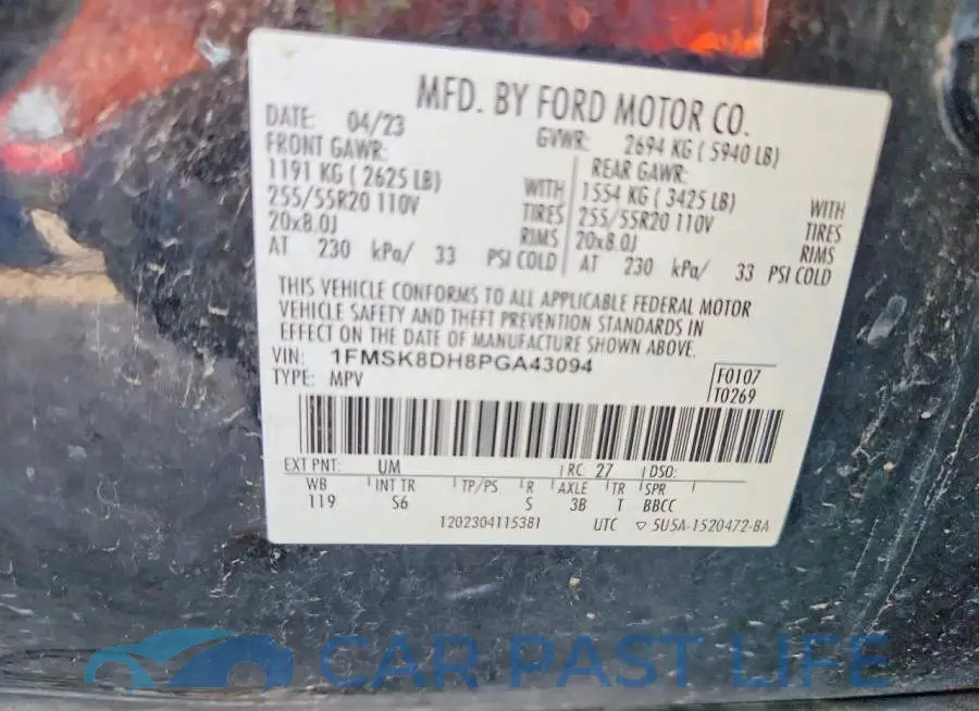 1FMSK8DH8PGA43094# 13