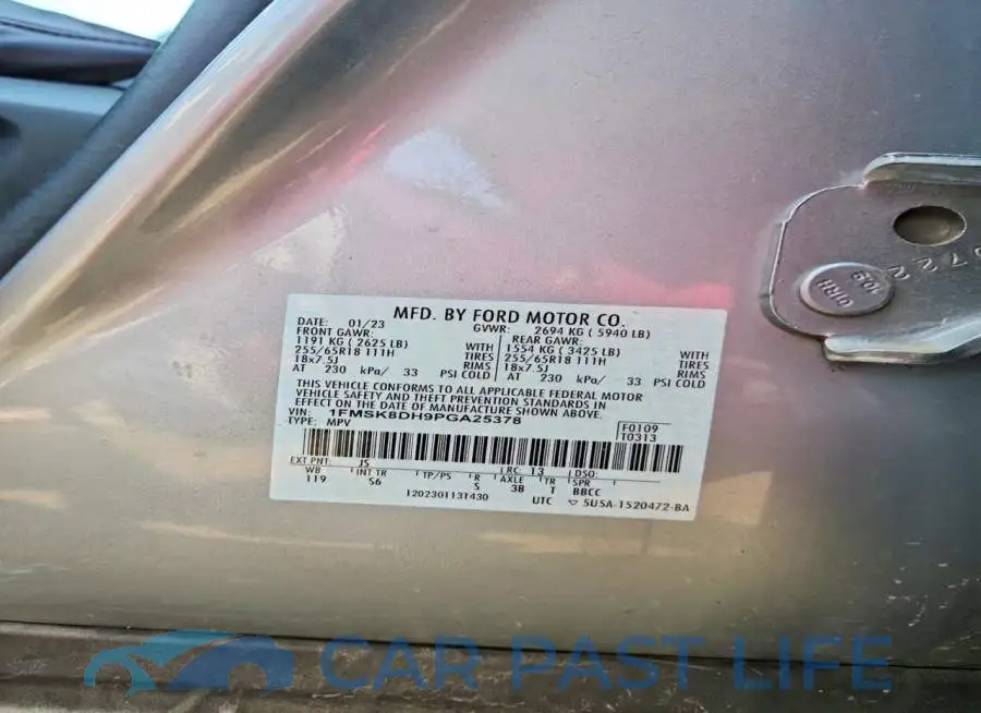 1FMSK8DH9PGA25378# 12