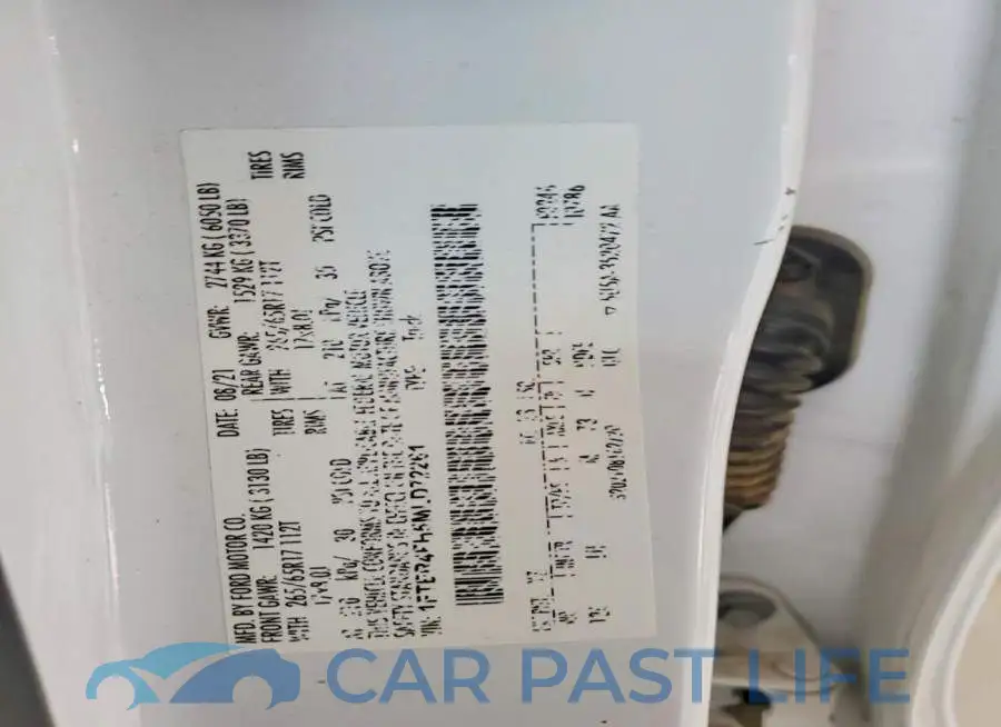1FTER4FH5MLD72261# 12