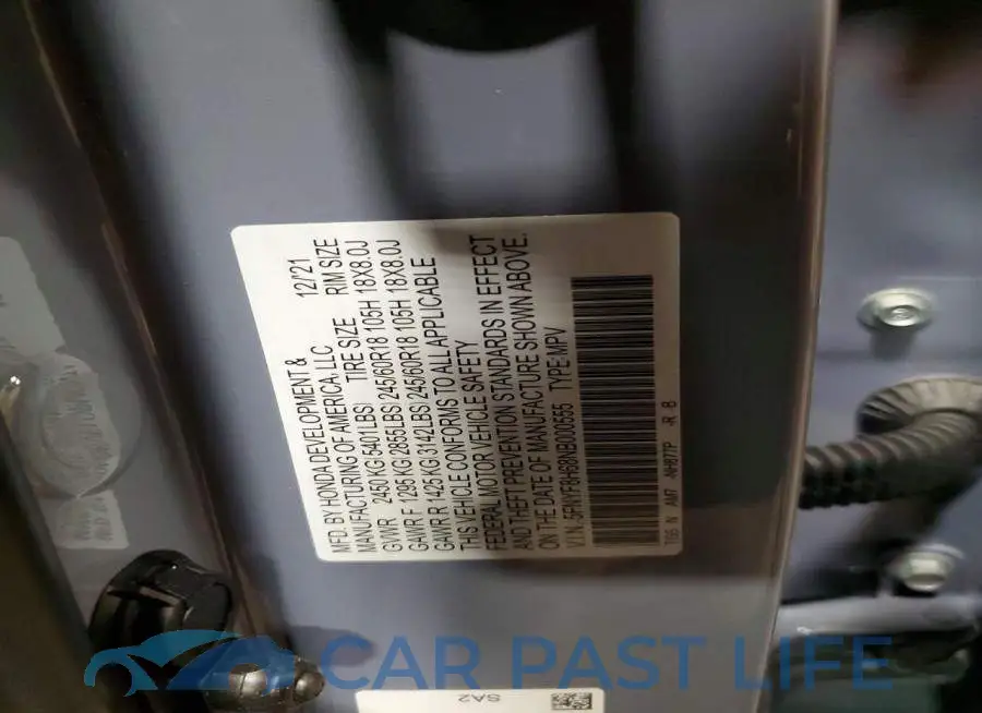 5FNYF8H68NB000555# 13