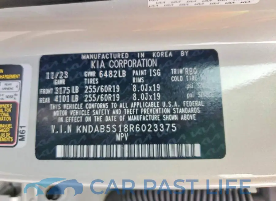 KNDAB5S18R6023375# 13