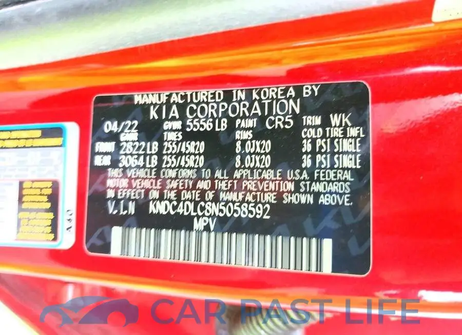 KNDC4DLC8N5058592# 12