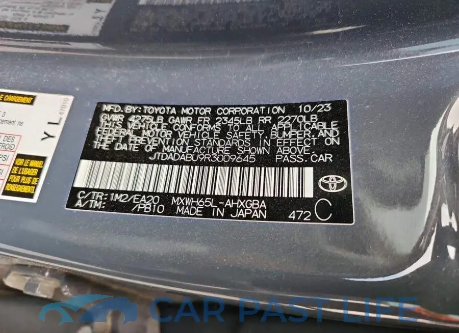 JTDADABU9R3009645# 12