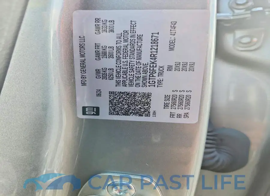1GTP6FEK4R1218671# 12