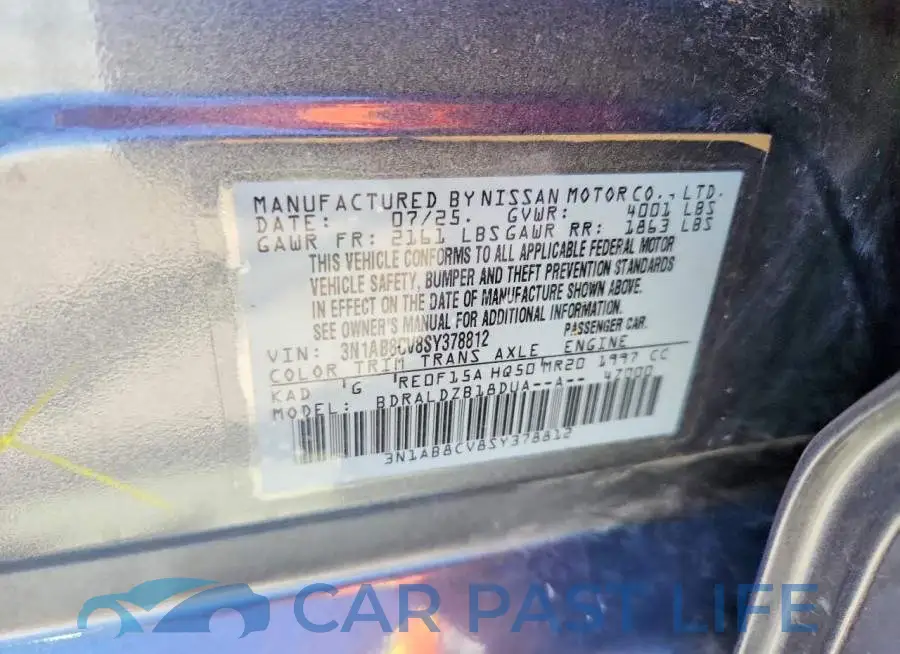 3N1AB8CV8SY378812# 12