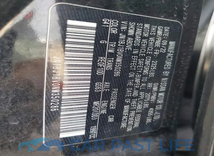 JN1BJ1BV0NW350286# 13