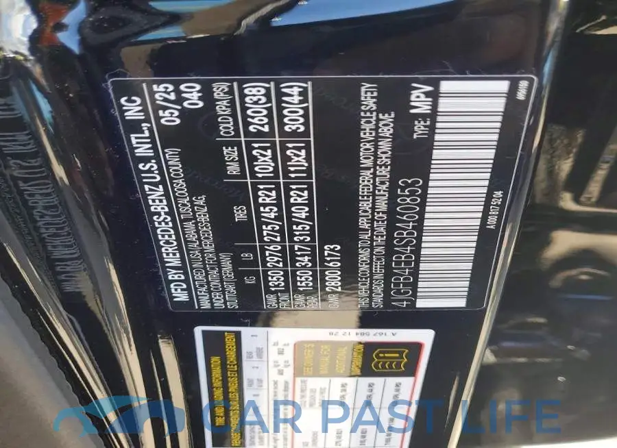 4JGFB4EB4SB460853# 14