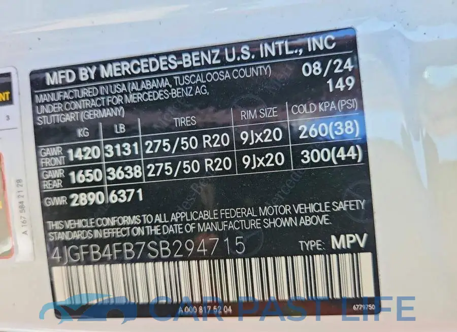4JGFB4FB7SB294715# 13