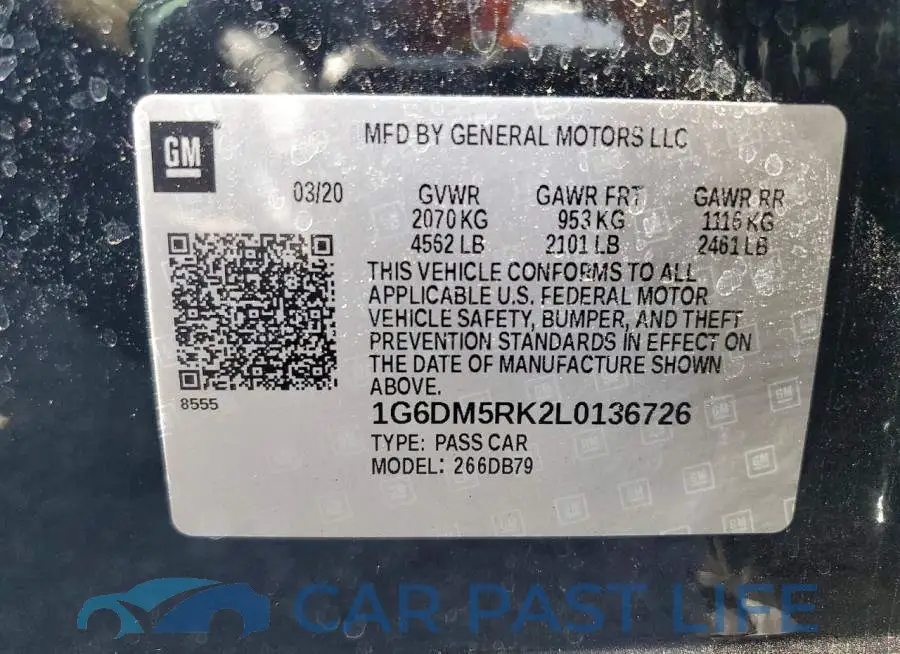 1G6DM5RK2L0136726# 12