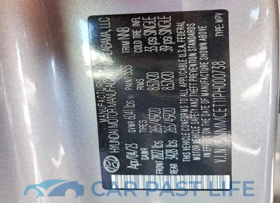 5NMMCET11PH000738# 13