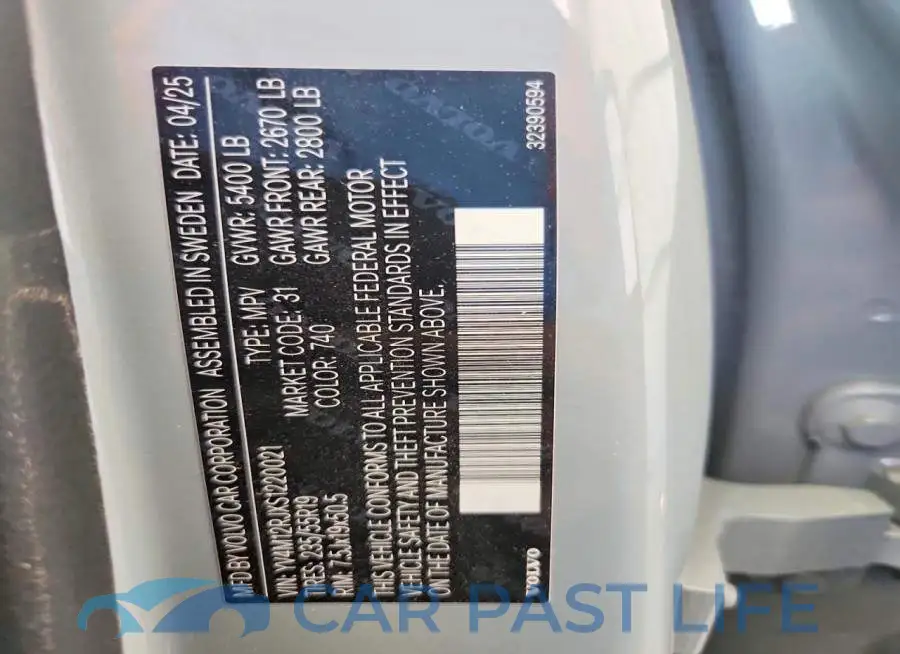 YV4M12RJXS1220021# 13