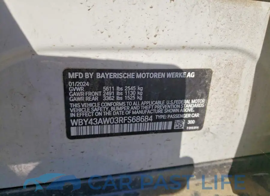 WBY43AW03RFS68684# 12