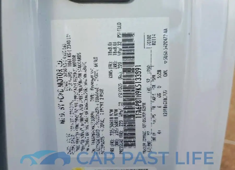 1FA6P8TH9K5133891# 12