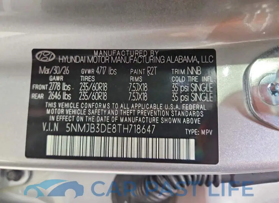 5NMJB3DE8TH718647# 13