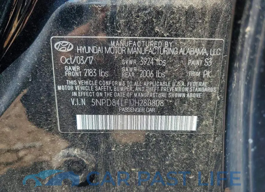 5NPD84LF1JH280808# 12