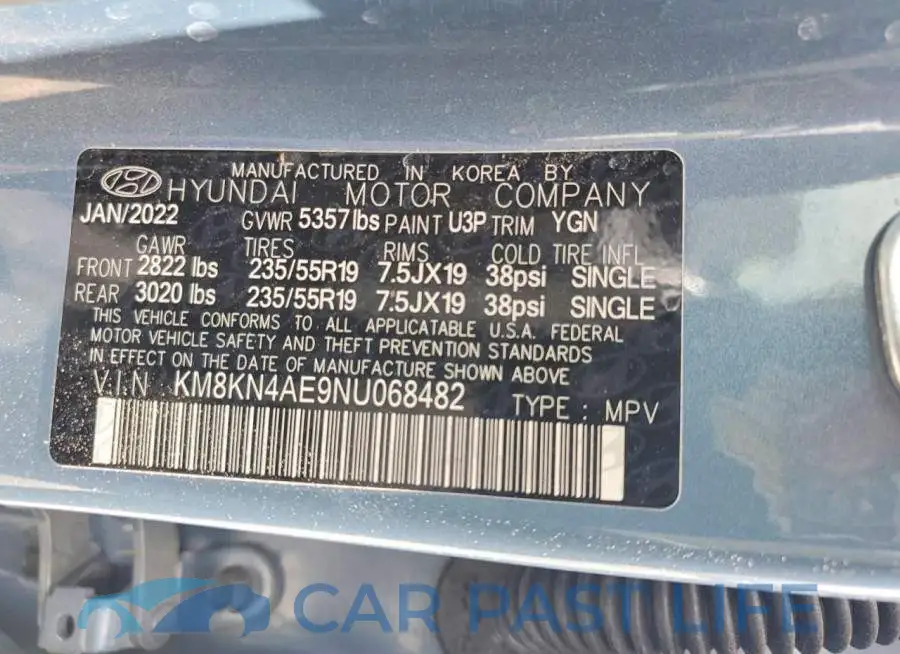 KM8KN4AE9NU068482# 13