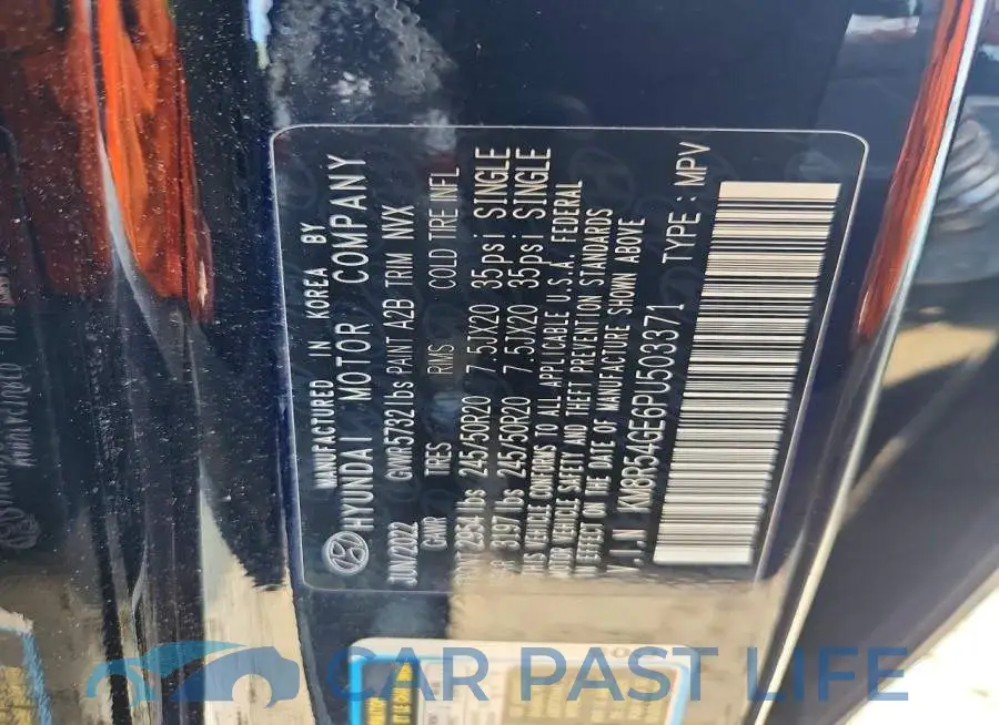 KM8R54GE6PU503371# 14