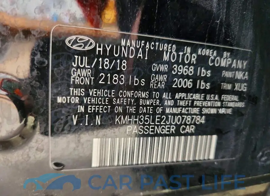 KMHH35LE2JU078784# 13