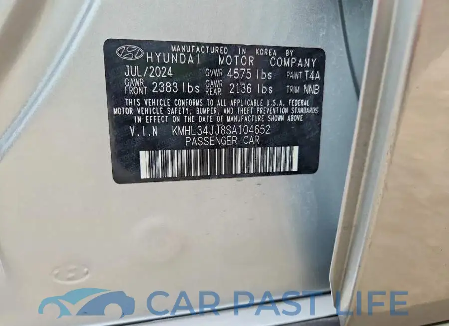 KMHL34JJ8SA104652# 13