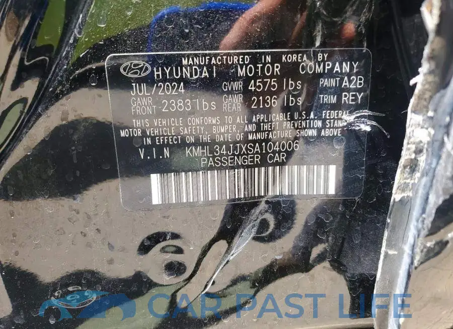 KMHL34JJXSA104006# 12